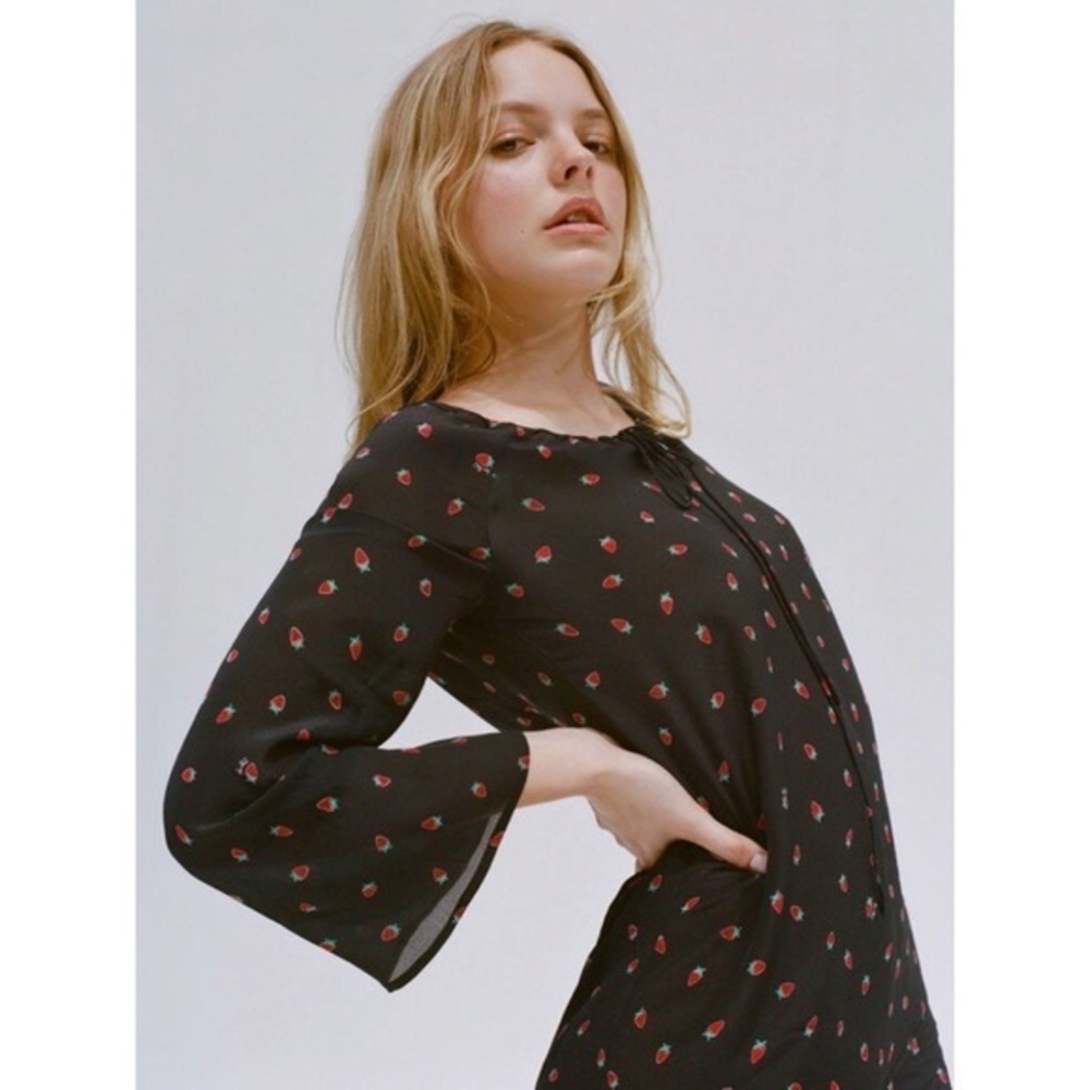 Réalisation Par “The Luna” Dress Black Strawberry XS